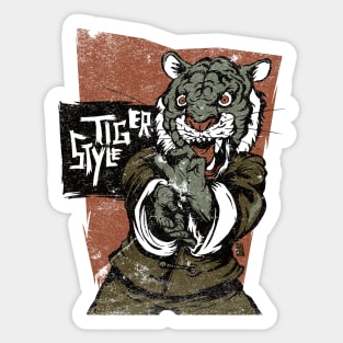 Tiger Style Kung Fu Sticker